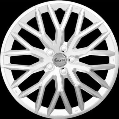 Image de GULF E13GT40.BS Enjoliveur GT40, Argent, Set de 4, 13&quot;