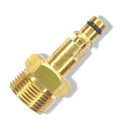 Image de M&amp;M Smartek Adaptateur Quick Click compatible avec tuyaux haute pression M22 x 1,5 IG Pour Kärcher, Kränzle, etc. 5 cm de long