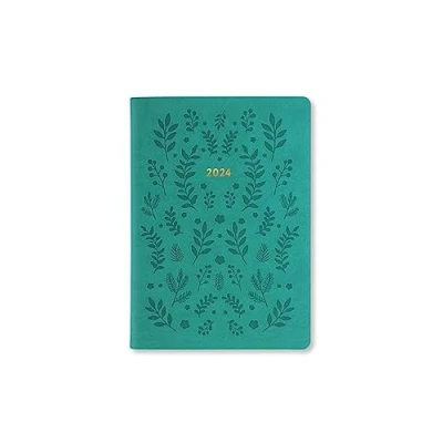 Image de Letts of London Woodland A6 semaine sur 2 pages multilingue Green 2024