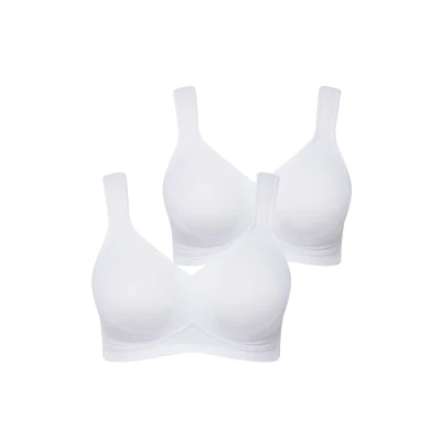 Image de Ulla Popken 2ER PACK Soutiengorge invisible, Femme, Taille: 110C, Schneeweiß