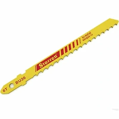 Image de Starrett Lot de 5 lames scie sauteuse BU38 à tige unifiée 8 dents par pouce bimétallique pour coupe droite Compatible avec Bosch, Dewalt, Hitachi, Festool, Milwaukee