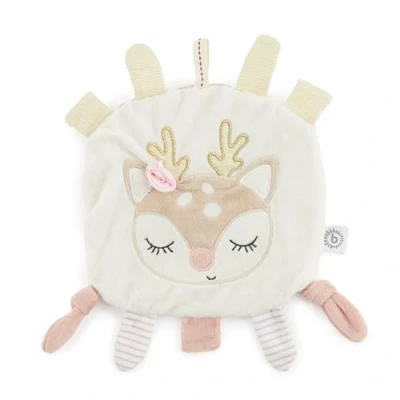 Image de BIECO Doudou en Forme de cerf pour bébé avec Effet froissé garçon et Fille Jouet préhension froissant à saisir Peluche Mouchoir