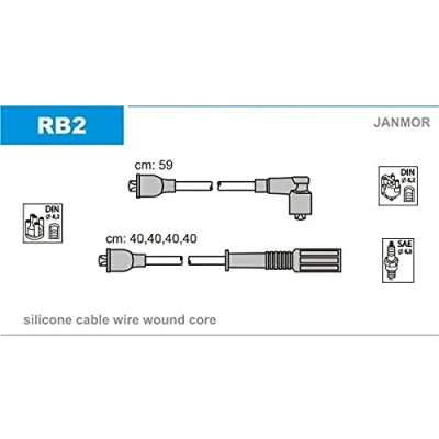 Image de JANMOR RB2 Jeu De Fils d&#039;Allumage RENAULT: Super 5 3/5 portes, 16, R11 TRIUMPH: 1500 Mk1