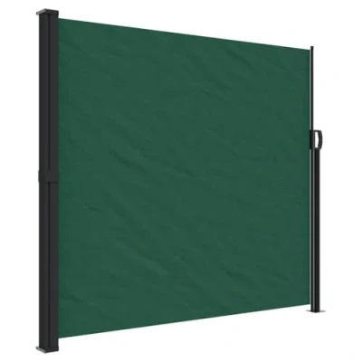 Image de vidaXL Auvent latéral rétractable Vert foncé 180x600 cm