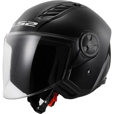 Image de LS2, Casque Moto Jet AIRFLOW UNI Noir Verni, XL