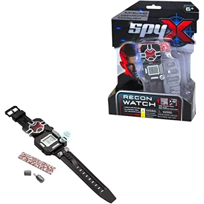 Image de SpyX Montre Espion Recon pour Enfants Gadget 8 en 1 des Missions d&#039;espionnage Amusantes de Jour comme Nuit Comprend Lecture numérique, projecteur LED, chronomètre, lumière et alarmes