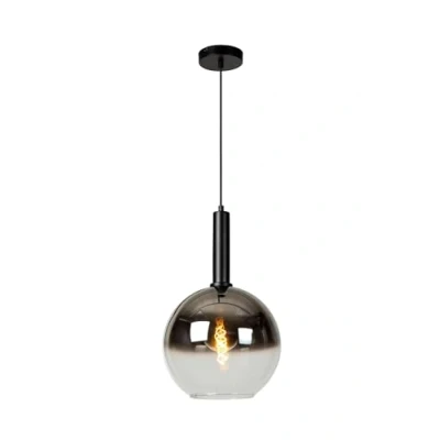 Image de Lucide Suspension Marius, noire, à 1 lampe