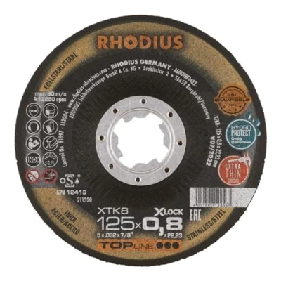 Image de RHODIUS XT8 EXACT x LOCK Disque à tronçonner extra fin 125 0,8 22,23 mm