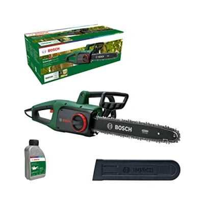 Image de Bosch Tronçonneuse Bosch, UniversalChain 40 (1 800 W, légère : 4,3 kg, vitesse de chaîne 12 m/s, dans carton) Édition Amazon