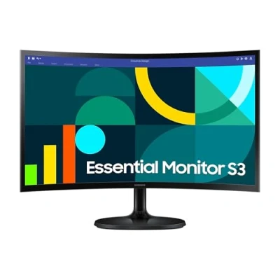 Image de Samsung S36GD Essential S27D364GAU Moniteur incurvé 27&quot; avec Panneau VA, résolution Full HD, Temps de réponse 4 ms, taux rafraîchissement 100 Hz, Eco Saving Plus, Flicker Free, Noir