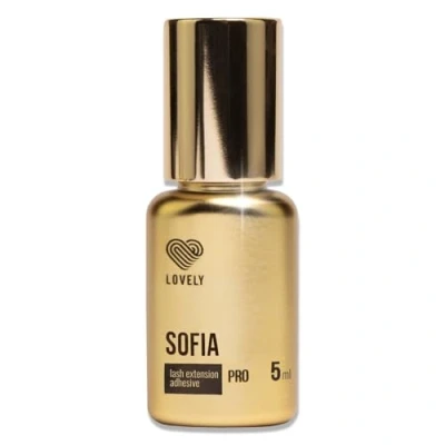 Image de LOVELY Colle à cils Sofia 5 ml, noir Temps de séchage 0,5 seconde, tenue jusqu&#039;à 8 semaines, hypoallergénique, haute élasticité très rapide pour extensions professionnelles
