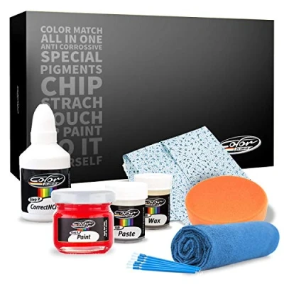 Image de Color N Drive for Volkswagen Indium Grey Metallic (LR7H / X3) Touch Up Paint Easy &amp; Fast Application, Pro Results, Perfect Match All Models Compatible Scratch Repair Kit