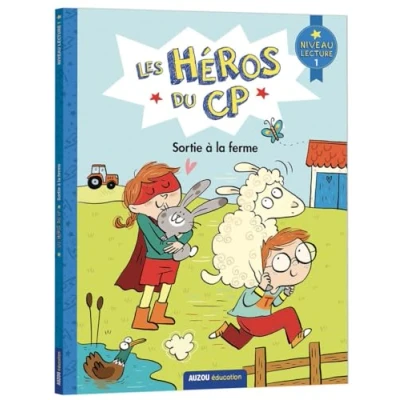 Image de Les héros du CP premières lectures niveau 1 Sortie à la ferme Livre d’occasion Correct