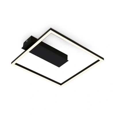 Image de BRILONER plafonnier LED Frame, blanc chaud, lampe 12W, de salon, chambre, 320x300x50 mm (LxlxH)