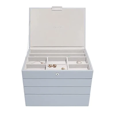 Image de Stackers Boîte à Bijoux Classique Lavande Taille Moyenne Lot de 4