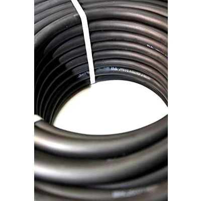 Image de Hilark Noir Câble en caoutchouc H07RN F 4x1,5 mm2 (4g1,5mm2) pour tuyau Utilisation extérieure (100 mètre, Noir)