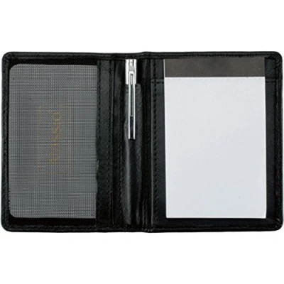 Image de ALASSIO Monza 43065 Étui en Cuir véritable Noir 7,5 cm x 10