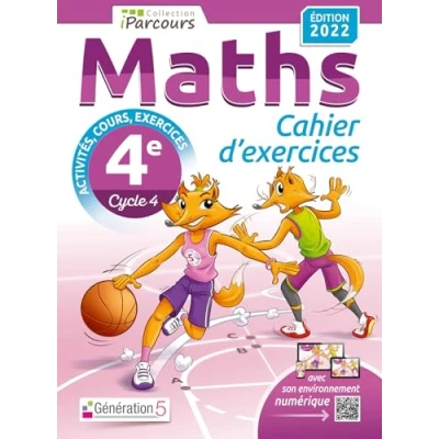 Image de Cahier d&#039;exercices iParcours maths 4e avec cours (édition 2022) Livre d’occasion Bon