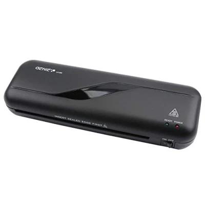 Image de Genie LA 200 Plastifieuse avec pochettes de plastification (convient jusqu&#039;à DIN A4, pour à chaud 80 125 microns) noir, 330 x 106 60 mm