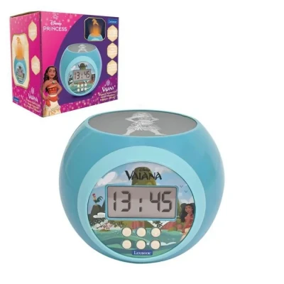 Image de Lexibook RL977VN, Disney Vaiana, Réveil projecteur avec Fonction Alarme et répétition Snooze, veilleuse minuterie, écran LCD, à Piles, RL977VN
