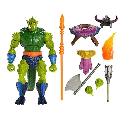 Image de Masters of the Universe Masterverse Whiplash Action Figure Révélation Figurines de Personnages, HLB68, Multicolor, Large