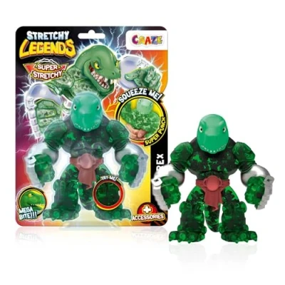 Image de CRAZE Legends Stretchy Megarex Figurine d&#039;action Super Extensible avec Slime à l&#039;intérieur &amp; pouvoirs, Héros Visqueux élastiques