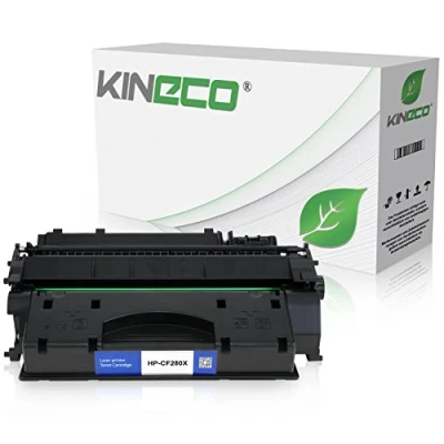 Image de Kineco Toner Compatible avec 80X HP CF280X Laserjet Pro 400 M401dn, M401dw, MFP M425dn, M425dw Noir 6 900 Pages