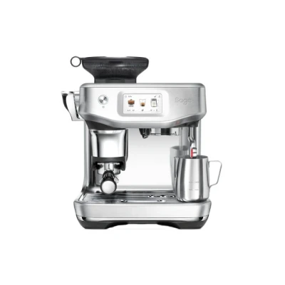 Image de Sage The Barista Touch Impress Bourrage assisté Machine à Café Grain avec Mousseur Lait, Acier Inoxydable Brossé