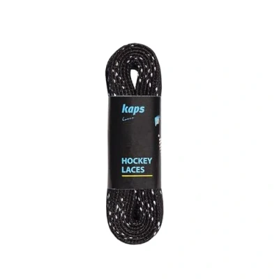 Image de Kaps Lacets de Skate Imperméables en Polyester Résistance à la Traction Exceptionnelle 190 daN Résistants l&#039;eau Pour Patins Hockey sur Glace Noir et Blanc 330cm