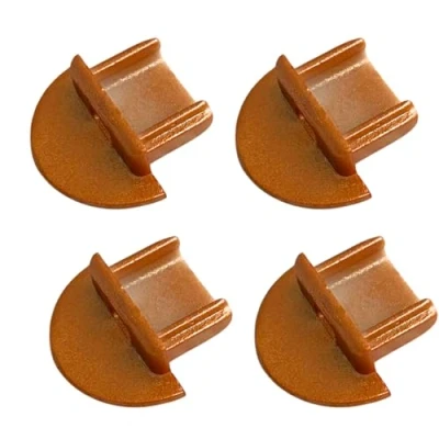 Image de Evotrade Conduit encastré pour bandes LED (max 10 mm) profil en aluminium avec coque 2 mètres Finition au choix + (au mètre) (kit de 4 bouchons d&#039;or)
