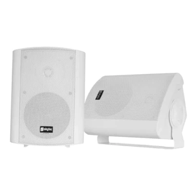 Image de Enceintes 2 voies SKYTEC ODS50W Blanc 100W Woofer 5&quot; Tweeter 1&quot;