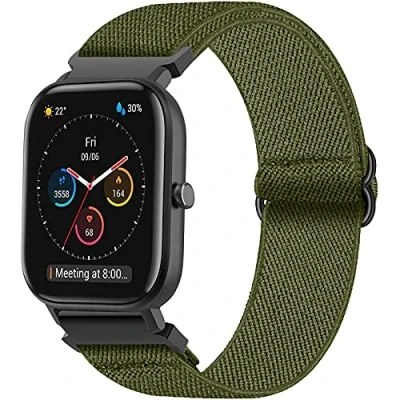 Image de Bracelet pour Amazfit GTS, 20mm Sport en Nylon GTS 2, 2 Mini, 2e, 3, 4, 4 Bip, Bip S, U, U Pro, 3 GTR 42mm