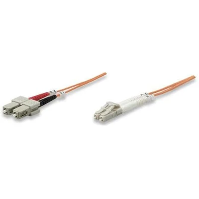 Image de Intellinet 470353 câble InfiniBand et à fibres optiques 1 m LC SC Multicolore, Orange Neuf