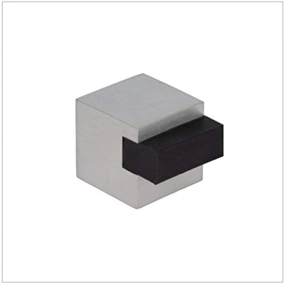 Image de EVI Herrajes Butée De Porte Adhésive 20 x mm Caoutchouc Noir En Silicone Naturel Carré Acier Inoxydabl Forte AdhéSion 100% fonctionnel Mod. 197/20