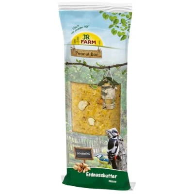 Image de JR Farm Barre de cacahuètes Beurre Noix Pack Double 2 x 350 g Complément Alimentaire pour Tous Les Oiseaux Sauvages avec Nombreuses délicieuses et énergétiques