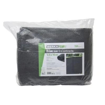 Image de Brise vue gris anthracite 10m 150g/m2 WERKA PRO 1,50 x
