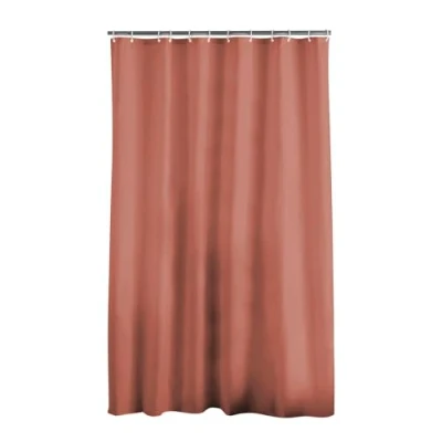 Image de douceur d&#039;intérieur, Rideau de Douche avec Crochets (180 x 200 cm) Essencia Terracotta, Polyester