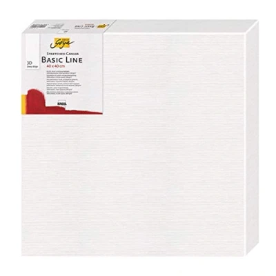 Image de Kreul 644040 Solo Goya 3D Stretched Canvas Basic Line, châssis 40 x cm, Extra Profond env. 3,8 100% Coton 4 Fois apprêté, pour Huile, Acrylique et Gouache
