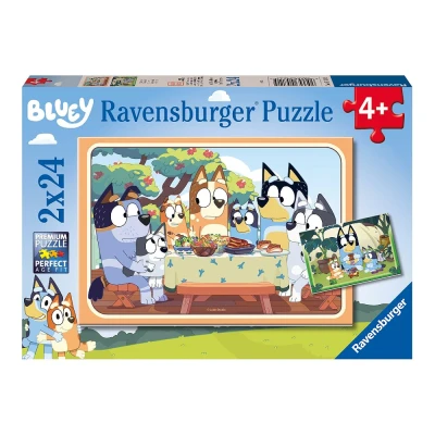 Image de Puzzles 2X24 P C&#039;est Parti Avec Bluey !