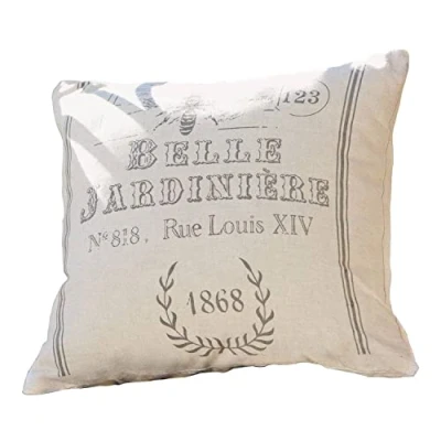 Image de Loberon Housse de Coussin Abelle Lin H/L env. 40/40 cm Beige