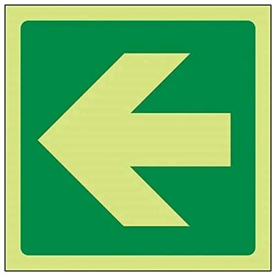 Image de VSafety Panneau lumineux en vinyle autocollant avec flèche droite Vert 100 mm x