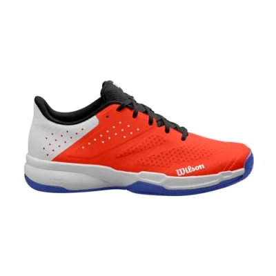 Image de Wilson Homme KAOS Stroke 2.0 Tennis Shoe, White/Orange.COM/Bluing, 47 1/3 EU