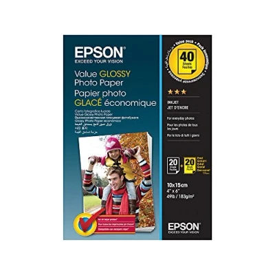 Image de Epson Value Papier Photo 10 x 15 cm Blanc