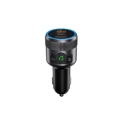 Image de WE Transmetteur FM Bluetooth avec port USB (QC 3.0 18W) et C (PD24W) , finition métalique