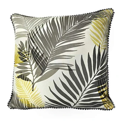 Image de Fusion Home Furnishings Tropical Housse de Coussin Jaune Ocre 43 x cm, Ocre, Cushion (Filled): 43cm