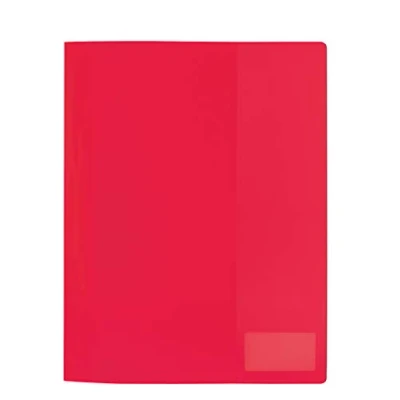 Image de HERMA 19487 pochette A4 translucide en film polypropylène stable avec étiquette et d&#039;insertion Format rouge