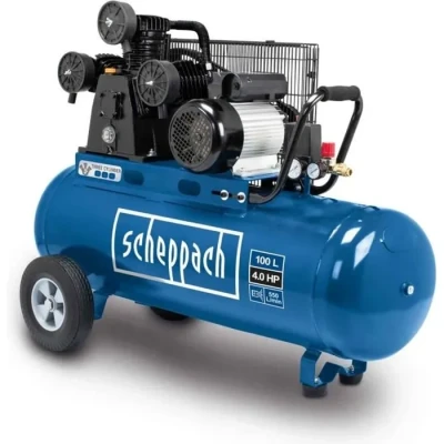 Image de Compresseur de 100 litres à entraînement par courroie SCHEPPACH HC550TC 10 bars 3 CV
