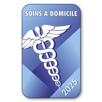 Image de SIGNAL SAFETY Autocollant Sticker Vignette Caducée 2024 pour Pare Brise en Vitrophanie V5 Soins à Domicile