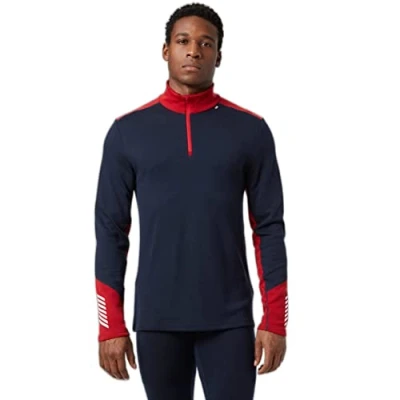 Image de Helly Hansen Pour des hommes Lifa Merino Midweight 1/2 Zip 2XL Vert jaunâtre