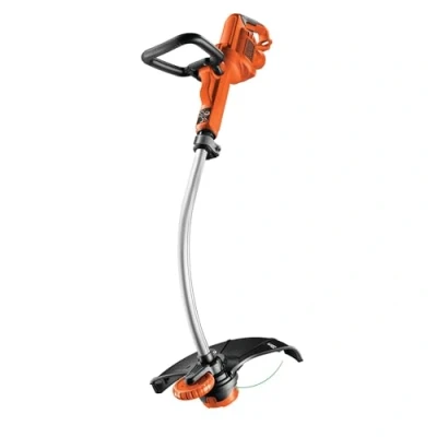 Image de BLACK+DECKER Coupe Bordures Filaire 700W, Electrique 33 cm avec 2 Poignées, Tube Télescopique, Tête Télescopique et Roue de Guidage, Livré 1 Bobine 5 Fils HDL, GL7033 QS